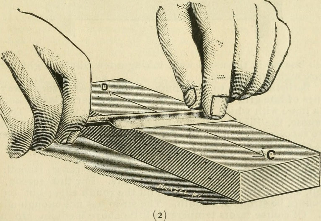 Straight razor on a whet stone