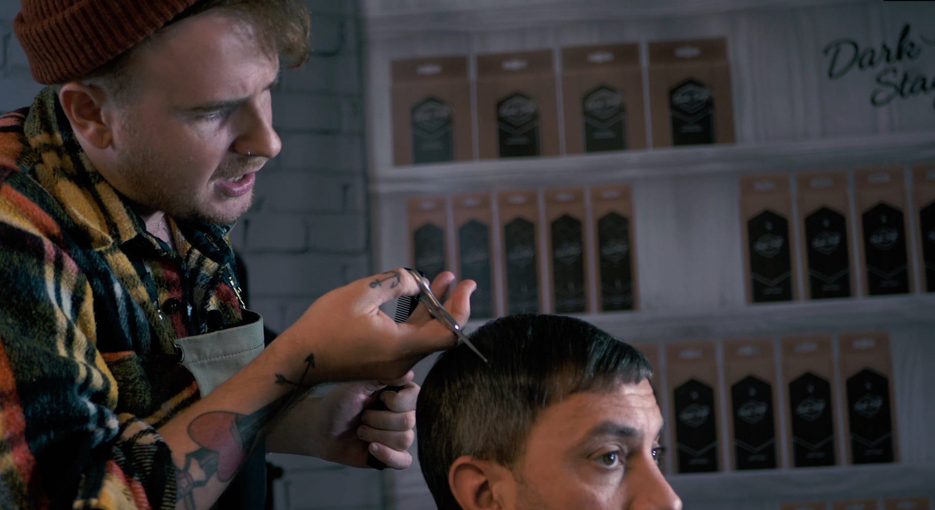 How to slice cut hair, from Dark Stag Barber Basics