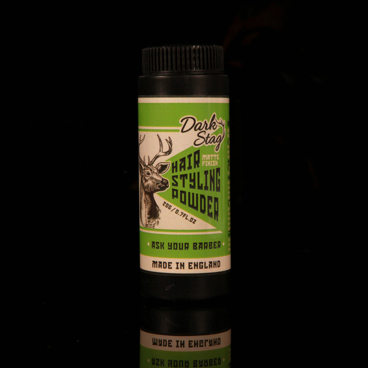 Dark Stag Styling Powder On Black