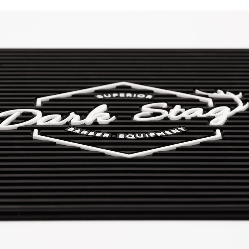 The Dark Stag Rubber Barber Station Mat close-up 1