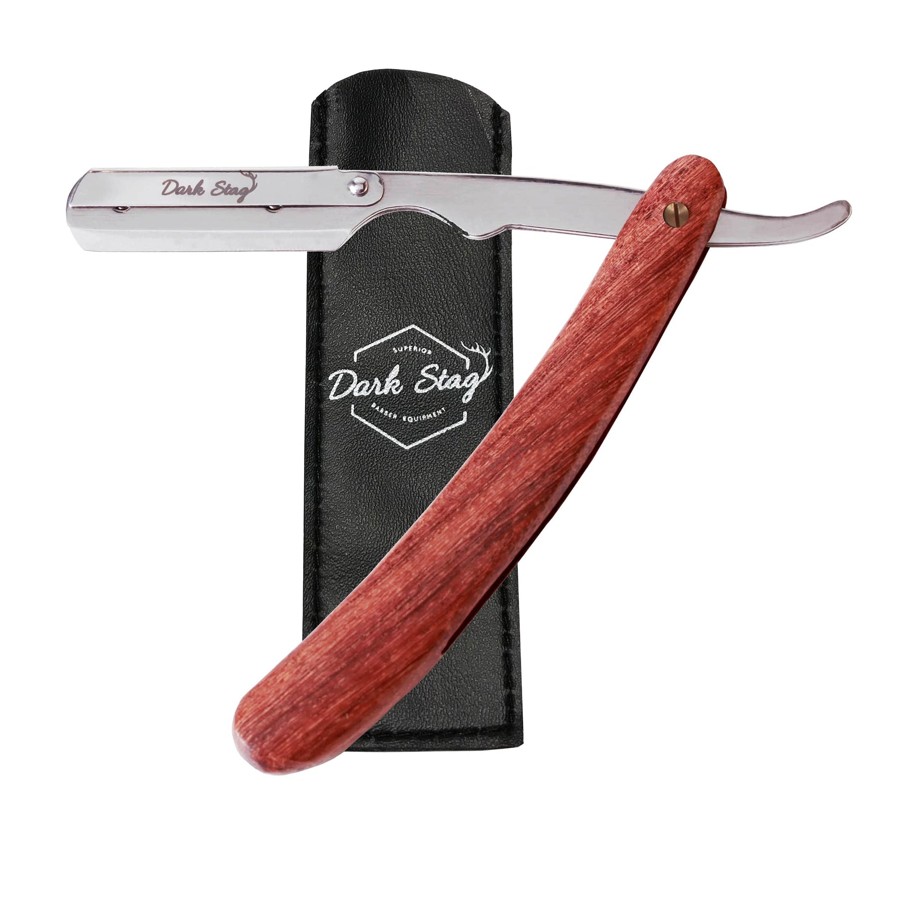 wooden razor gold screw art 3-min