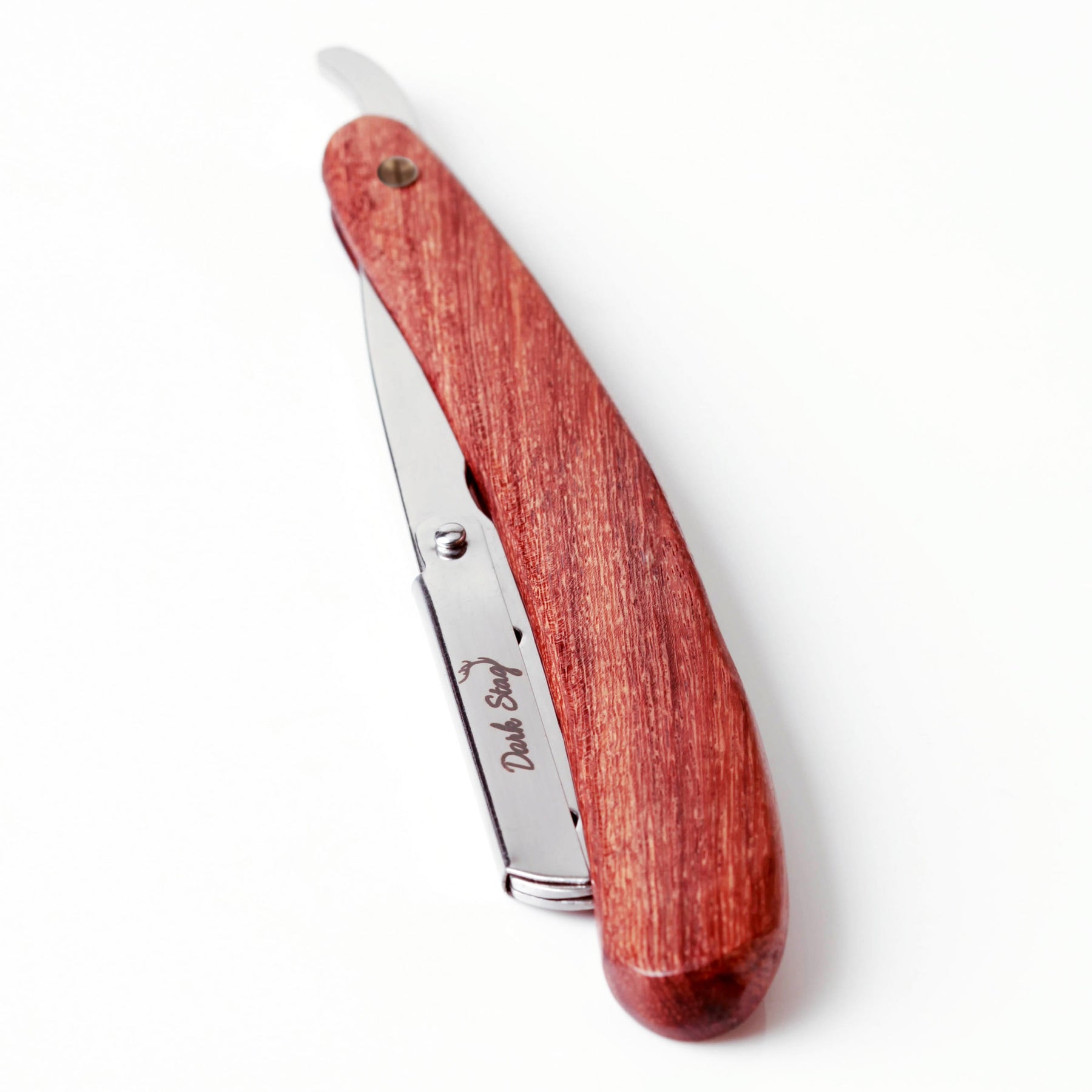 wooden razor gold screw art 4-min
